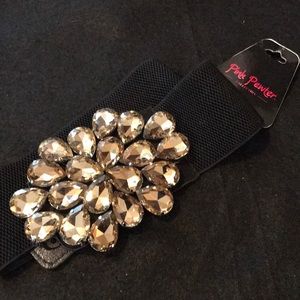 Pink Pewter Bling Belt